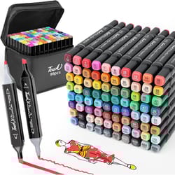 alcohol markers set dual tips, blender art markers, drawing sketching pens for kids, christmas gifts, artist pens