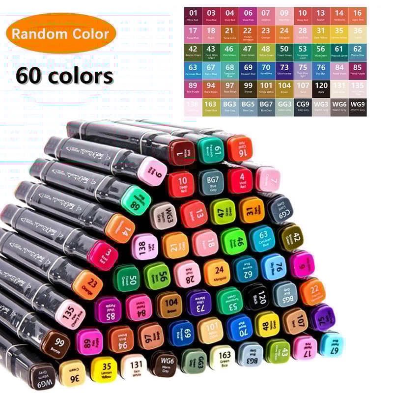 Alcohol Markers Set Dual Tips Blender Art Markers Drawing Sketching Pens For Kids Christmas Gifts A 8