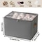 Shoe Organizer Bins, Large Capacity Foldable Storage Boxe, Shoe Dispenser with Handle for Easy Access and Neat Organizer