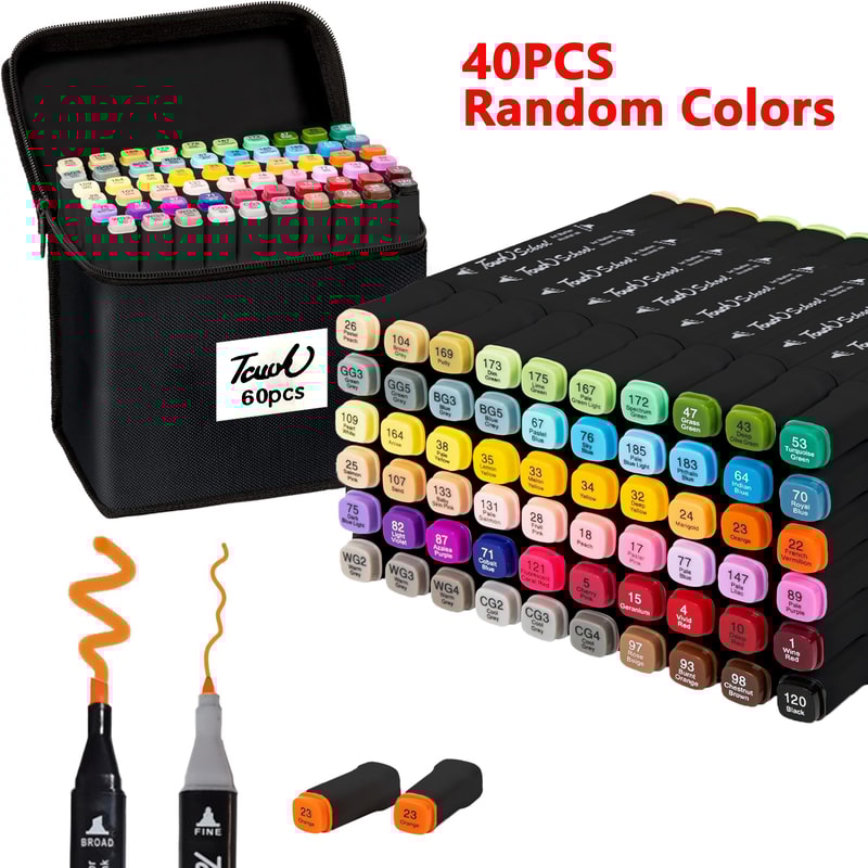 Alcohol Markers Set Dual Brush Tip Permanent Art Markers For Book Painting Card Making Christmas Gi 6