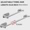 Towel Bar Adjustable Stainless Steel Bathroom Towel Rack Wall Mounted Bath Towel Holder 7