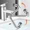 Retractable Universal Swivel Robotic Arm Faucet Extender For Kitchen Sink Water Flow Modes 2