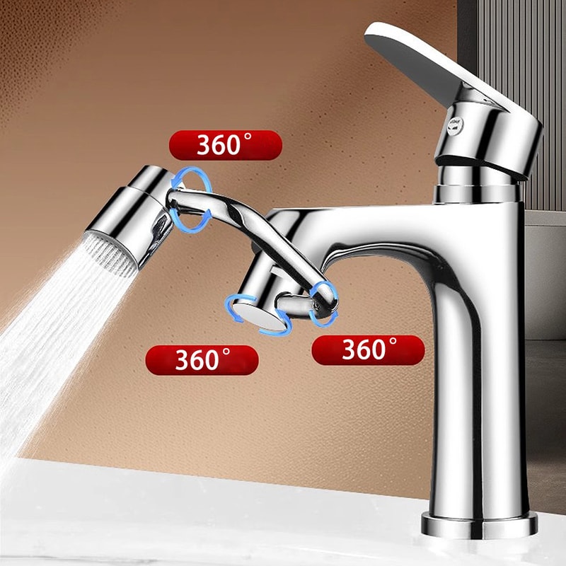 Rotatable Kitchen Faucet Aerator Antisplash Bubbler Head Nozzle Adapter Universal Bathroom Tap Exte 2