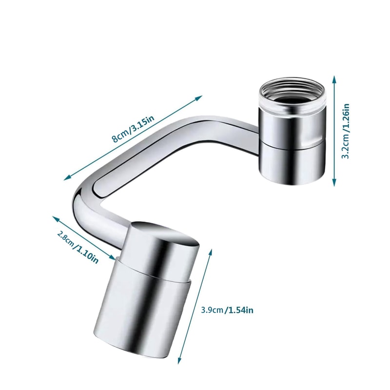 Rotatable Kitchen Faucet Aerator Antisplash Bubbler Head Nozzle Adapter Universal Bathroom Tap Exte 5