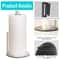 Kitchen Roll Organizer, Stainless Steel Paper Towel Holder with Weighted Base for Kitchen Countertop