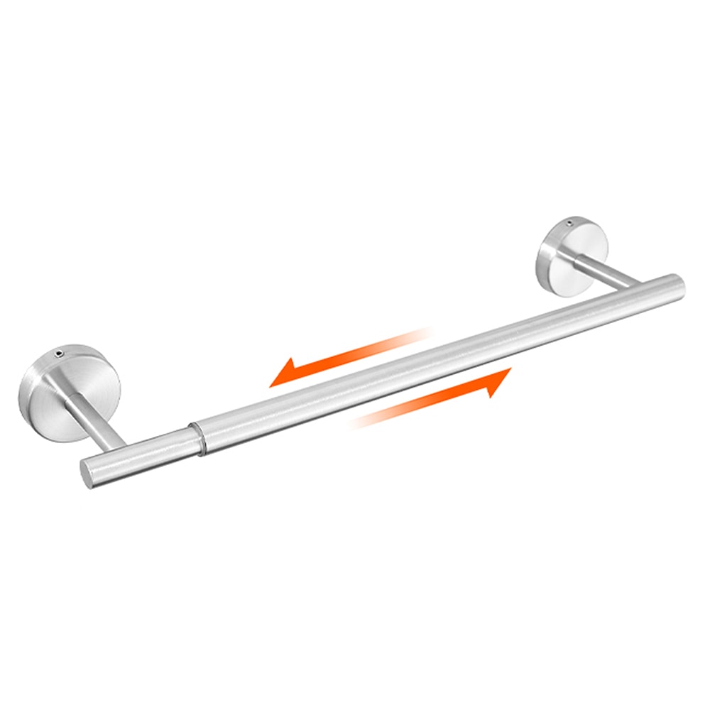 Bathroom Retractable Towel Bar Matte Black Stainless Steel Towel Rack Extended Drying Towel Hanging 7