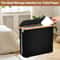 Foldable Large Capacity Toilet Paper Storage Basket, Bathroom Organizer with Lid