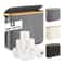 Foldable Large Capacity Toilet Paper Storage Basket, Bathroom Organizer with Lid