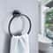 Bathroom Towel Ring, Stainless Steel, Matte Black Hand Towel Holder, Round Towel Hanger, Hardware Accessories Storage