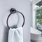 Bathroom Towel Ring, Stainless Steel, Matte Black Hand Towel Holder, Round Towel Hanger, Hardware Accessories Storage