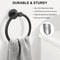 Bathroom Towel Ring, Stainless Steel, Matte Black Hand Towel Holder, Round Towel Hanger, Hardware Accessories Storage