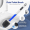 Silicone Toilet Brush Holder Set Refillable Handle Dispenser Toilet Cleaning Brush Bathroom Accesso 2