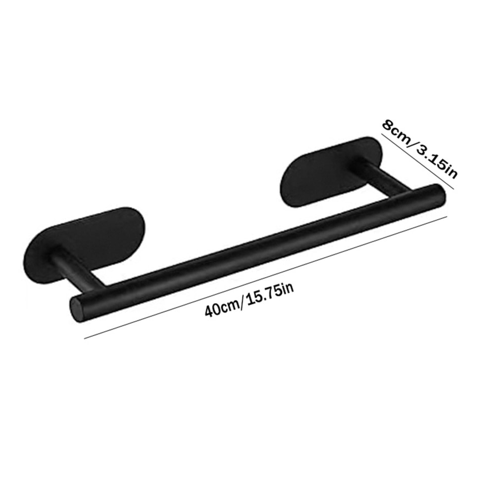 Wall Hanging Towel Holder, Stainless Steel Self Adhesive Towel Rack for Bathroom, Kitchen