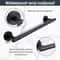 Matte Black Towel Bar Wall Mounted Stainless Steel Towel Holder Bathroom Towel Rack Modern Bath Acc