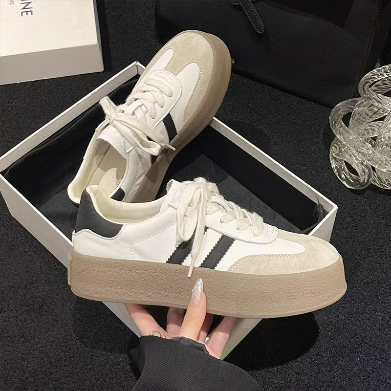 Design Fashion Casual Shoes Comfortable Lace Up Sneakers For Women Versatile Sport Vulcanize Shoes 6