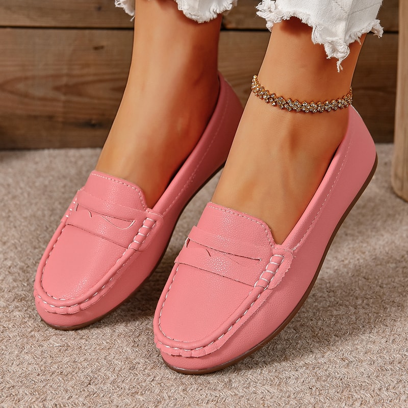 New Flats Shallow Loafers for Women, Comfortable Casual Walking Shoes for Summer