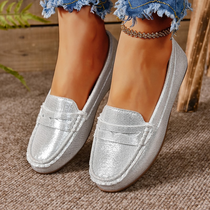 New Flats Shallow Loafers for Women, Comfortable Casual Walking Shoes for Summer