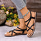 Summer Women's Beach Sandals, Woven Flip-toe Herculean Solid Color Sandals
