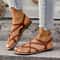 Summer Women's Beach Sandals, Woven Flip-toe Herculean Solid Color Sandals