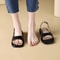 Summer Fashionable Versatile Women Shoes Fashion New Retro Square Head Women Shoes Thick Heel Open Toe Sandals Female