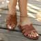 Women Brown Black Slippers, Luxury Trend Outdoor Flat Slippers, Female Beach Sandals, Brand Designer Shoes