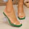 Transparent Heels Slippers Women Summer Slip On High Heeled Party Shoes Sexy Open Toe Square Toe Sh 5
