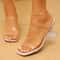 Transparent Heels Slippers Women Summer Slip On High Heeled Party Shoes Sexy Open Toe Square Toe Sh 8