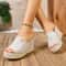 Women Wedges Sandals, Summer High Heels Platform Shoes, Comfortable Beach Slides