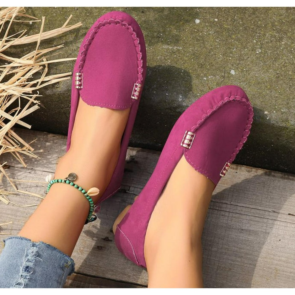 Fashionable Womens Casual Loafers Nonslip Soft Flat Shoes Wearresistant Loafer Sports 11