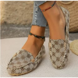 spring autumn loafers, women's casual flat shoes, non-slip soft sports loafer fashion
