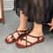 Sandals For Women Summer Simple Fashionable Flats Elastic Band Outdoor Beach Shoes Casual Ladies Ro 7