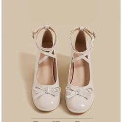 red mary jane women pumps, thick high heels shoes, lolita square toe leather party shoes