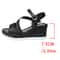 Crystal Ankle Buckle Wedges Sandals For Women Summer Chunky Platform Shoes Thick Sole NonSlip Wedge 5