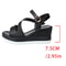 Crystal Ankle Buckle Wedges Sandals For Women Summer Chunky Platform Shoes Thick Sole NonSlip Wedge 5