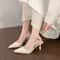 Luxury Designer Summer Women Sandals Pointed Toe High Heel Sandals Elegant Fashion Singbacks Shoes 8