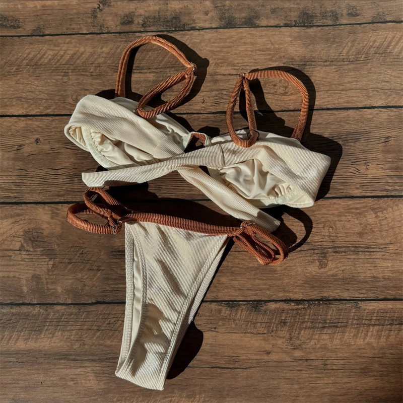 Sexy Bikinis for Women, Bikini Set with Chain Bathing Suit Beachwear, Brazilian Biquini Swimsuit for Women