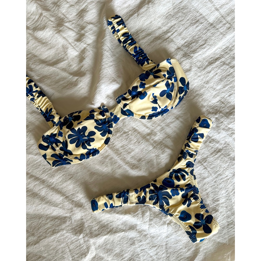 Sexy Bikini Set High Waist Printed Women Swimwear Push Up Bikinis Swimsuit 2