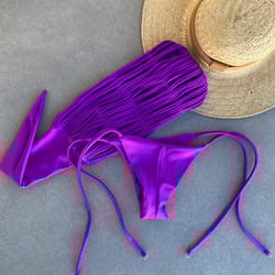 new bandage stripes brazilian bikini swimsuit two piece set sexy lace up womens swimwear beachwear summer