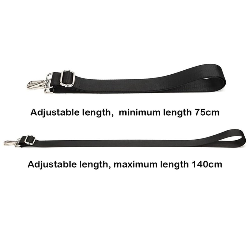 Fashion Black Nylon Shoulder Bag Strap Adjustable Detachable Belt For Messenger Bags Handbag Replac 5