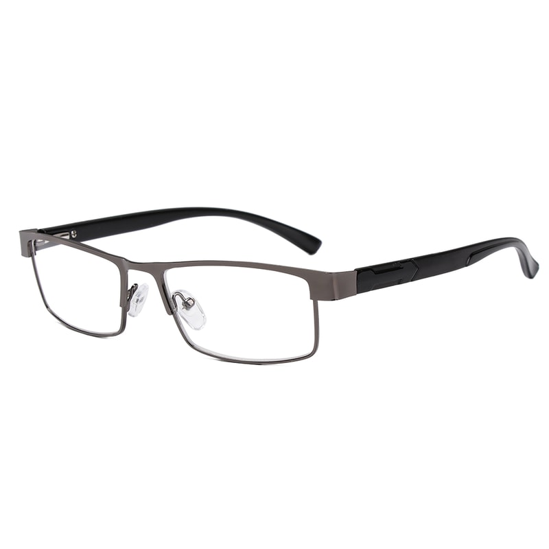 Titanium Alloy Reading Glasses for Men, Non-Spherical Lenses, Retro Prescription Eyeglasses, Coated