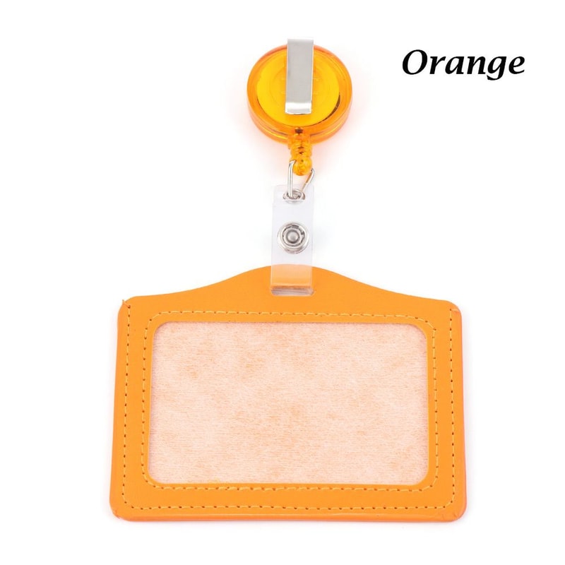 Unisex Work Card Holders With Lanyard PU Bank Card Name Credit Card Holders Card Bus ID Holders Identity Badge With Neck Strap