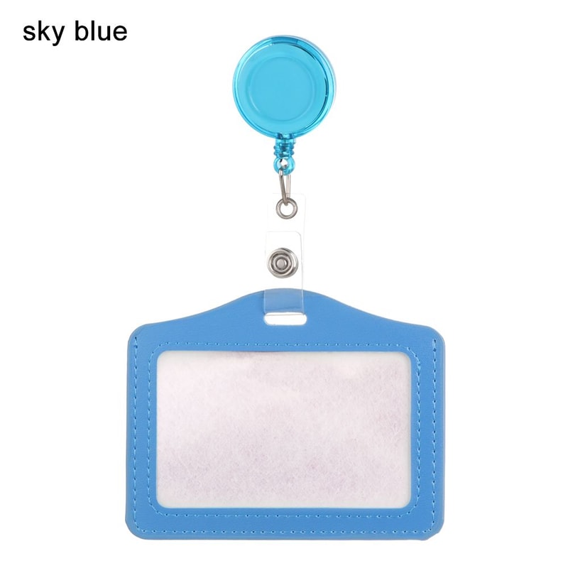 Unisex Work Card Holders With Lanyard PU Bank Card Name Credit Card Holders Card Bus ID Holders Identity Badge With Neck Strap