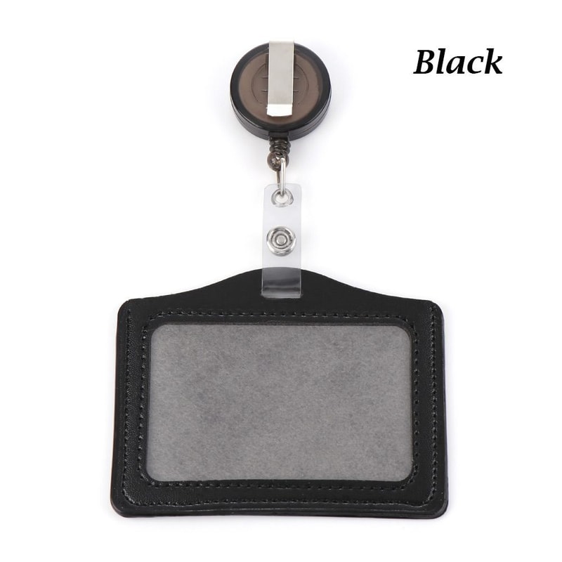 Unisex Work Card Holders With Lanyard PU Bank Card Name Credit Card Holders Card Bus ID Holders Identity Badge With Neck Strap