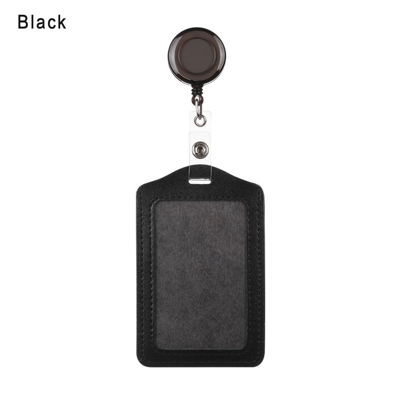 Unisex Work Card Holders With Lanyard PU Bank Card Name Credit Card Holders Card Bus ID Holders Identity Badge With Neck Strap