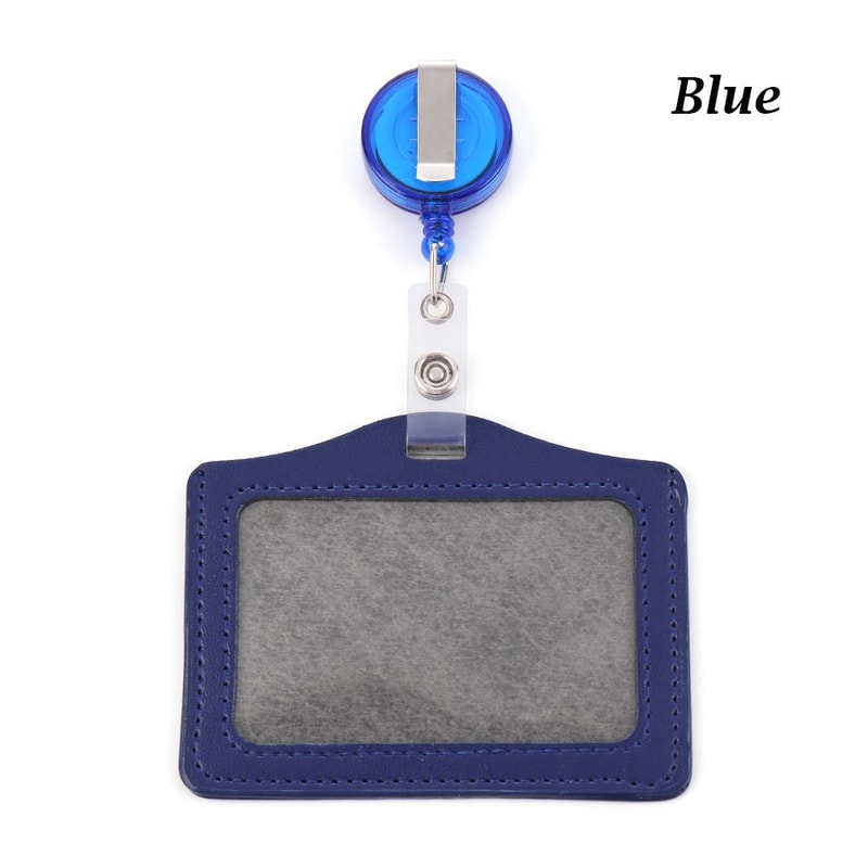 Unisex Work Card Holders With Lanyard PU Bank Card Name Credit Card Holders Card Bus ID Holders Identity Badge With Neck Strap