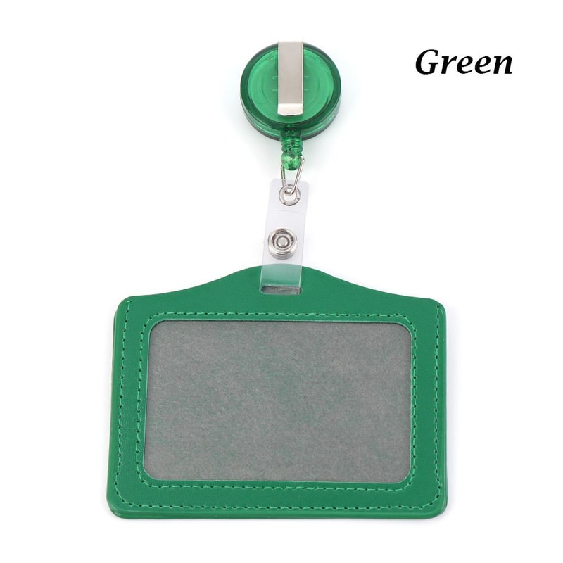 Unisex Work Card Holders With Lanyard PU Bank Card Name Credit Card Holders Card Bus ID Holders Identity Badge With Neck Strap
