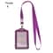 Unisex Work Card Holders With Lanyard PU Bank Card Name Credit Card Holders Card Bus ID Holders Identity Badge With Neck Strap