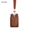 Unisex Work Card Holders With Lanyard PU Bank Card Name Credit Card Holders Card Bus ID Holders Identity Badge With Neck Strap