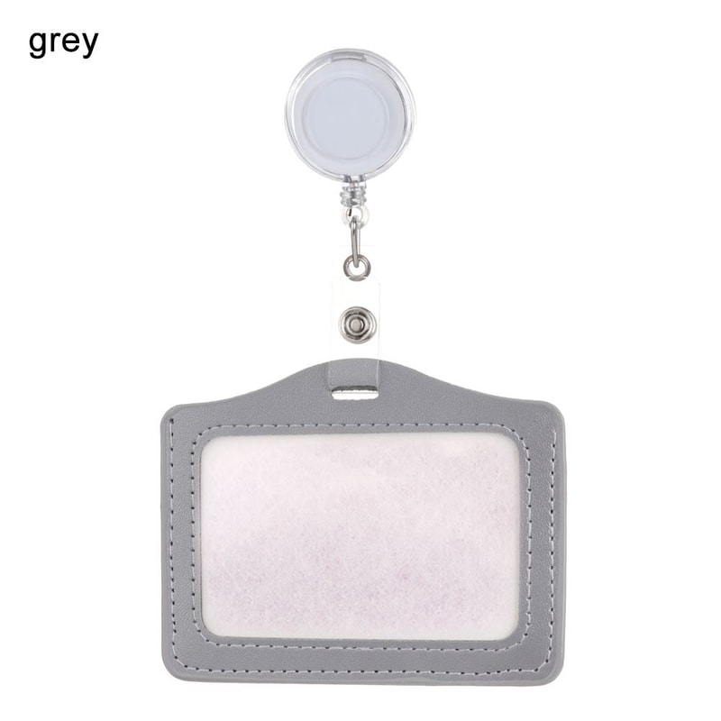 Unisex Work Card Holders With Lanyard PU Bank Card Name Credit Card Holders Card Bus ID Holders Identity Badge With Neck Strap