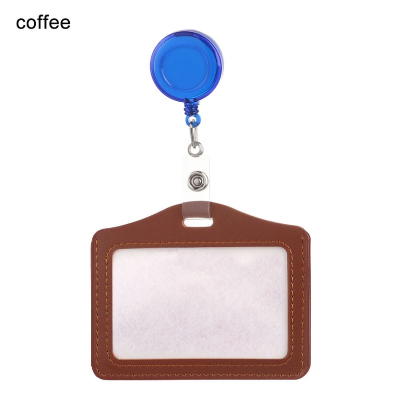 Unisex Work Card Holders With Lanyard PU Bank Card Name Credit Card Holders Card Bus ID Holders Identity Badge With Neck Strap